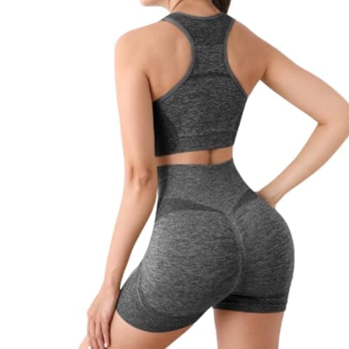 Conjunto de licra corta y top color enterizo