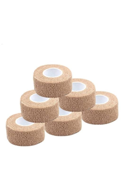 Set de 6 piezas de ventas elásticas autoadhesivas beige