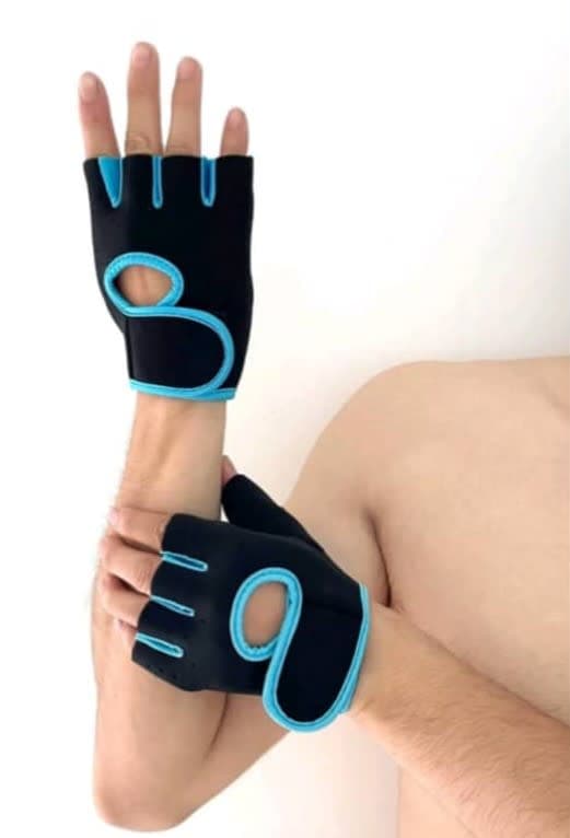 Guantillas de borde azul