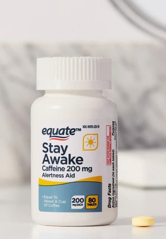 Cafeína Equate -200mg (80 tabletas)